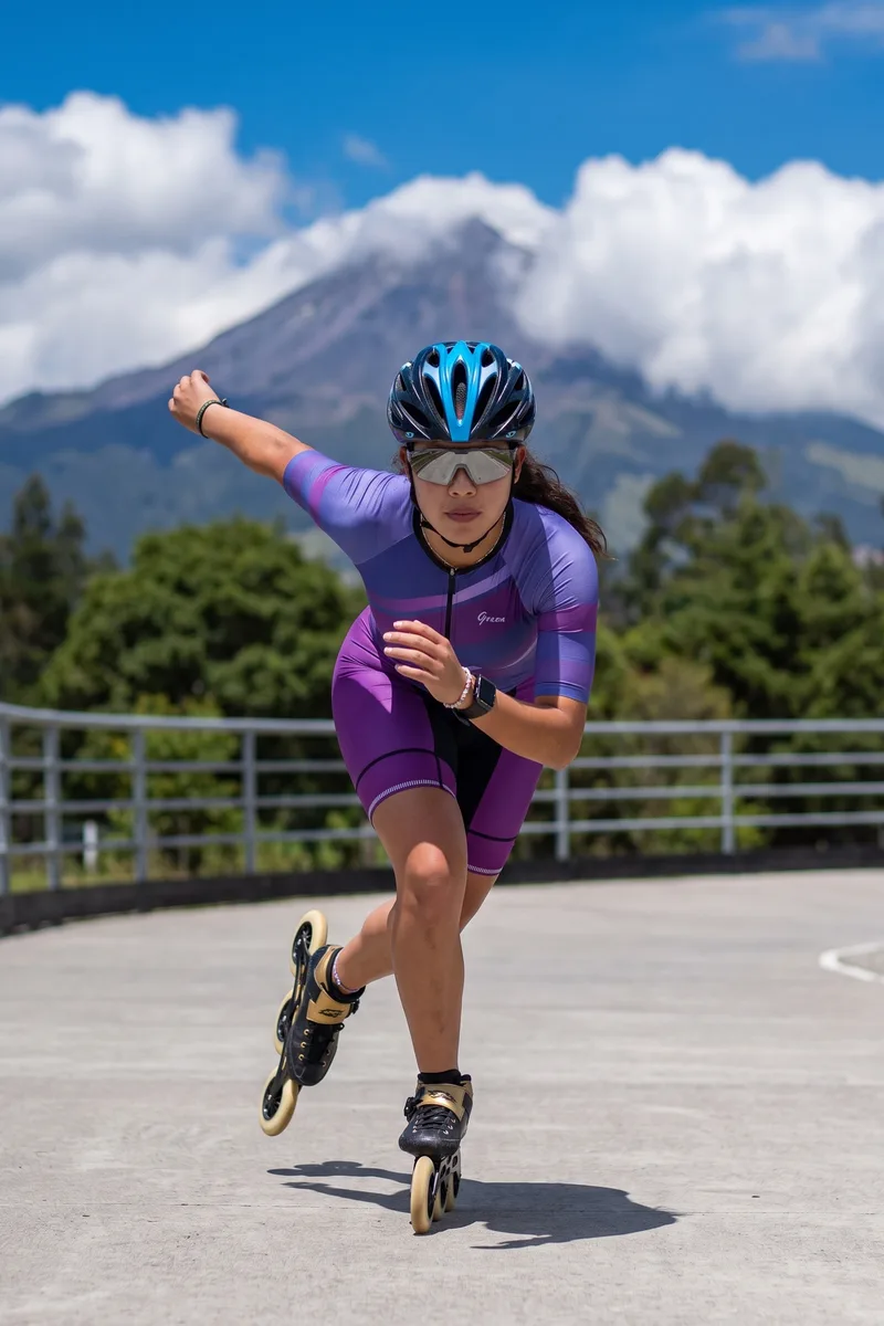 Metallic Plum skating