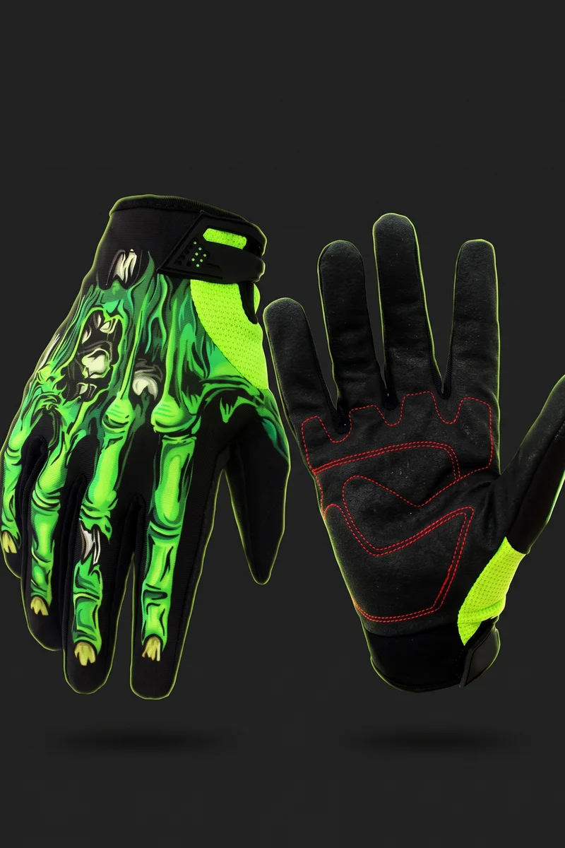 Guantes Esqueleto dedo largo para ciclismo